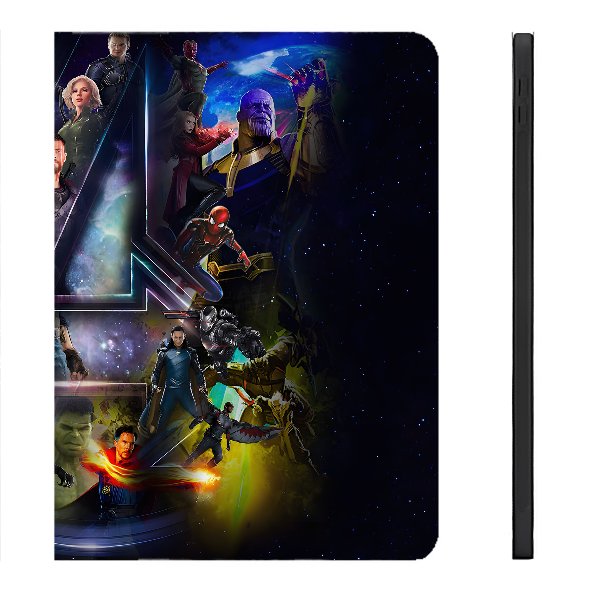（画像用） アベンジャーズ The Avengers IPadケース ペンホルダー付き ブックスタイルデザイン